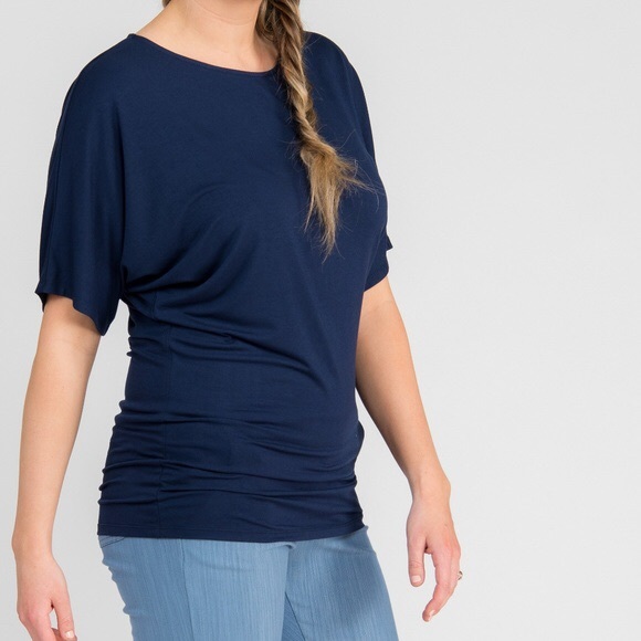 Agnes & Dora Tops - Agnes and Dora Navy short sleeve dolman Agnes & Dora Tops - Agnes and Dora Navy short sleeve dolman